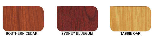 Timber look garage door